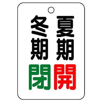 バルブ開閉片面表示板 長角型 ユニット