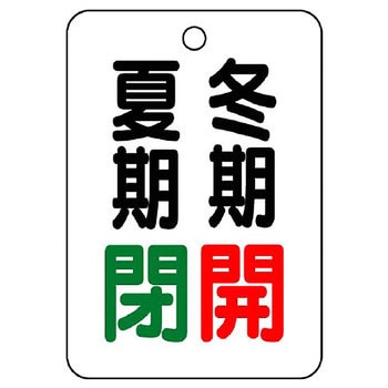 バルブ開閉片面表示板 長角型 ユニット
