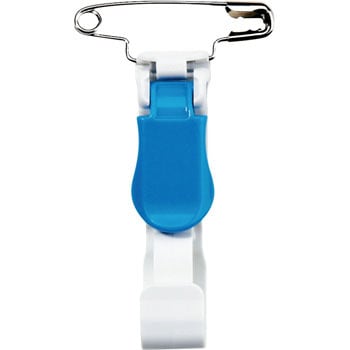 NX-13-BU 名札用クリップ プラスチック製 安全ピン付 オープン工業 88620604