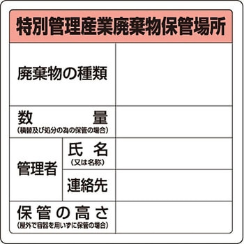 廃棄物標識 ユニット
