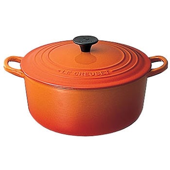 仕入れ[Q7181]☆未使用★Le Creuset/ル・クルーゼ 両手鍋 ココットロンド 20㎝ 2.4L チェリーレッド 両手鍋