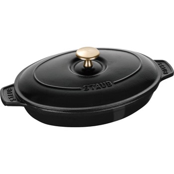 ストウブ オーバルホットプレート(蓋付) STAUB(ストウブ) 無加水鍋