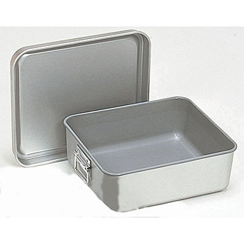 2 アルマイト 保温・冷バットコンテナー (蓋付) オオイ金属 88681223