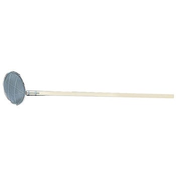 TS ステンレス木柄給食用すくい網 丸型 新越ワークス(Three Snow)