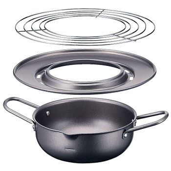 鉄 リングバット付揚鍋 サミット工業 天ぷら鍋 揚げ鍋 通販モノタロウ