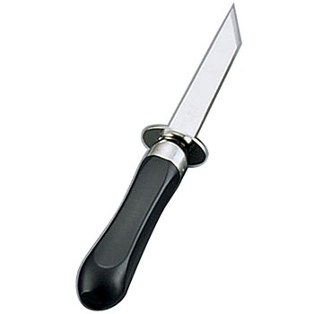 18-0黒柄本職用ツバ付カキむき 1個 渡駒製作所 【通販モノタロウ】