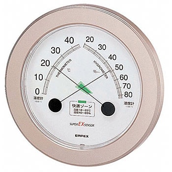 高品質 温・湿度計 スーパーEX エンペックス気象計 アナログ温湿度計 【通販モノタロウ】 EX2738