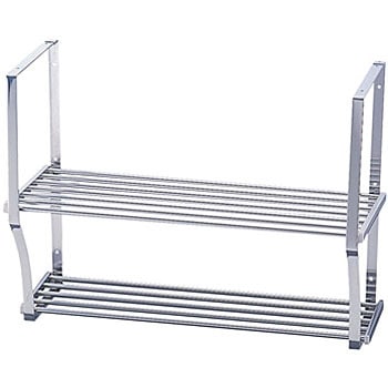 PA2180 TY18-0吊下棚(パイプ棚2段タイプ) 1個 TAKUBO(タクボ/田窪工業