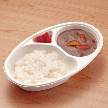 アシモールドカレー皿仕切付 大黒工業