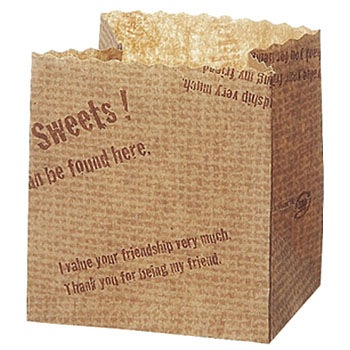 PY012 ポットベリー 麻袋ロゴ柄 天満紙器 88899386