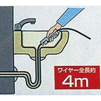 AZ473 パイプ詰まり取りま専科 アズマ工業 ワイヤー長さ4m AZ473