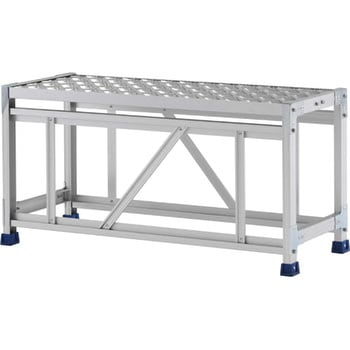 アルインコ 作業台(天板縞板タイプ)1段 天板寸法1000×400mm高0.5m