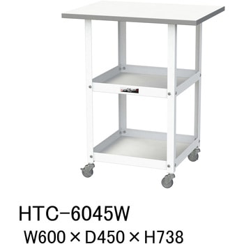 軽量作業用/キャスター付き_天板付き150ワゴン_低圧メラミン天板_ワークテーブル150シリーズ 山金工業