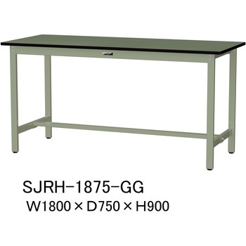 中量作業台/耐荷重500kg_固定式H900_塩ビシート天板_ワークテーブル500シリーズ 山金工業