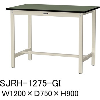 中量作業台/耐荷重500kg_固定式H900_塩ビシート天板_ワークテーブル500シリーズ 山金工業