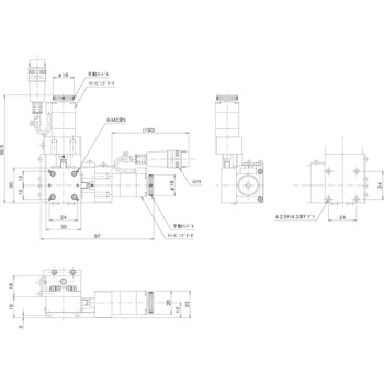 ALD-301-HM X・Y小型ステージ 中央精機 送りねじリード0.5mm ALD-301