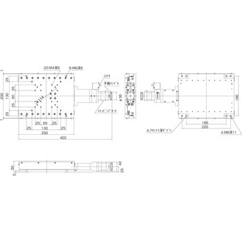 Xステージ 高精度タイプ 中央精機 Xステージ(自動) 【通販モノタロウ】