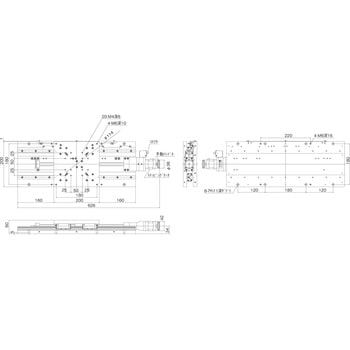 ALS-230-C2P Xステージ 中精度、長作動タイプ 1個 中央精機 【通販