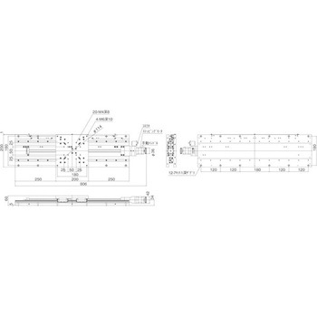 Xステージ (ねじリード5mm) 中央精機
