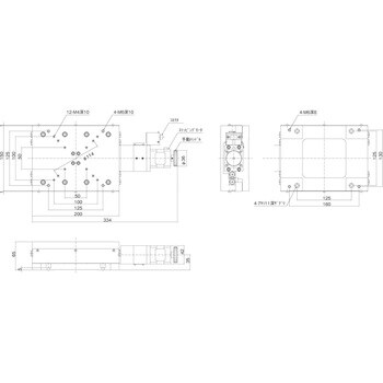 ALS-510-H1S Xステージ 高精度高剛性型 1個 中央精機 【通販サイト