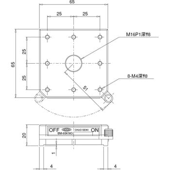 レバー式マグネットスタンド 中央精機 画像処理アクセサリ 【通販