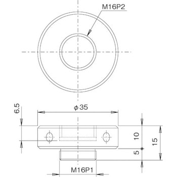 変換アダプタ M16P2～M16P1 中央精機