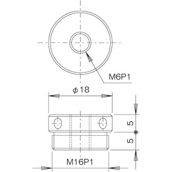 変換アダプタ M6P1～M16P1 中央精機