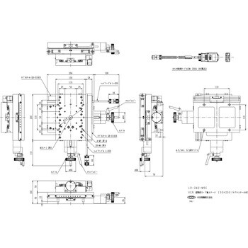 LD-242-MSC VCR 超精密X・Y軸ステージ 130×200(マグネスケール付) 中央