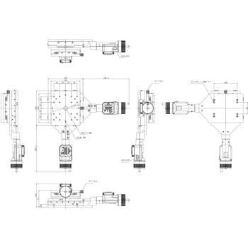 LD-243-C7 VCR 超精密X・Y軸ステージ 125×150(デジタル表示式マイクロ