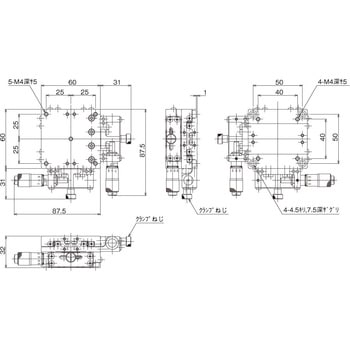 ハイグレードXYステージ 60×60(対称型) 中央精機