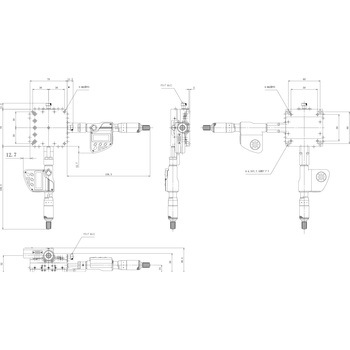 ハイグレードXYステージ 70×70(標準型) 中央精機
