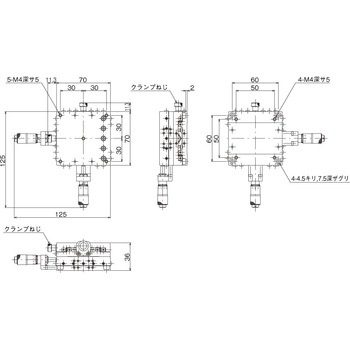 ハイグレードXYステージ 70×70(対称型) 中央精機