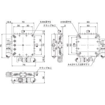 ハイグレードXYステージ 70×70(標準型) 中央精機