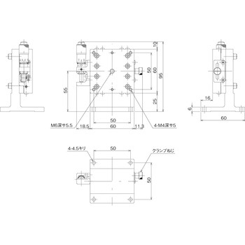 ハイグレードアルミZステージ 60×60(対称型) 中央精機