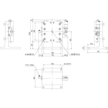 ハイグレードアルミZステージ 70×70(標準型) 中央精機