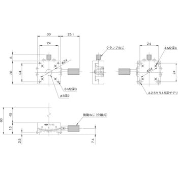 ゴニオステージ 30×30 中央精機 傾斜ステージ(手動) 【通販モノタロウ】