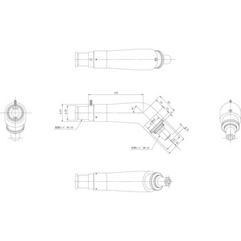 C型鏡筒 対物10接眼10クロスミクロ 中央精機