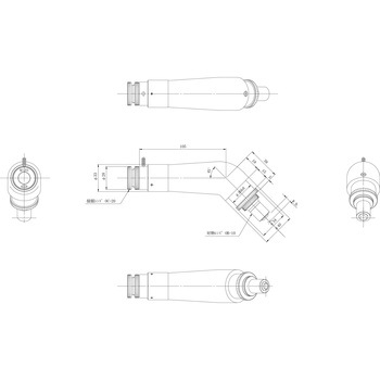 C型鏡筒 対物10接眼20クロス 中央精機