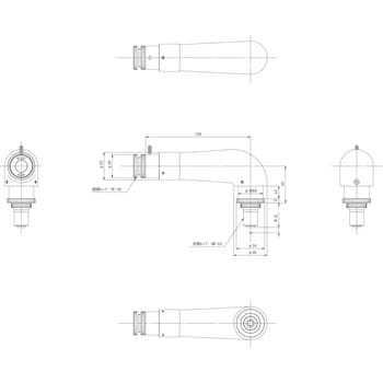 TS-L-10-20-4 L型鏡筒 対物10接眼20クロスミクロ 1個 中央精機 【通販