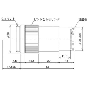 ります 中央精機 WL型鏡筒 対物5接眼10クロスミクロ4 TS-WLC-5-10-9