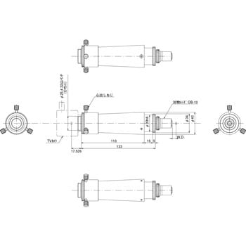 TV-IE-10 IE型鏡筒 対物10 1個 中央精機 【通販モノタロウ】