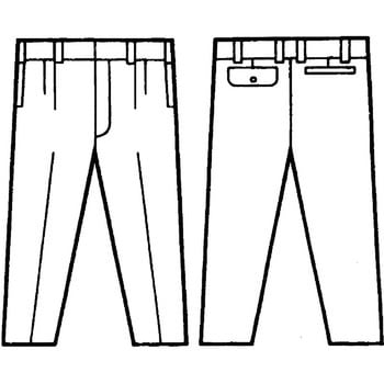 30101 綿100%形態安定ツータックパンツ(秋冬用) 自重堂