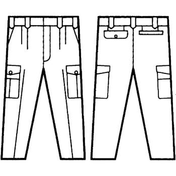 40502 製品制電ストレッチカーゴパンツ(秋冬用) 自重堂