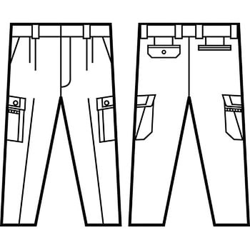 43302 ツータックカーゴパンツ(秋冬用) 自重堂