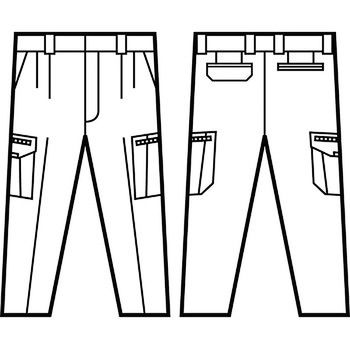 80002 ツータックカーゴパンツ(秋冬用) 自重堂