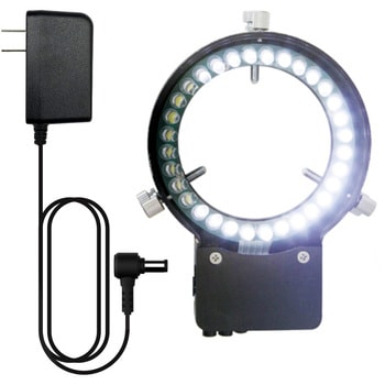 YS05T + LEDリング照明(4分割点灯) ＜同時3視野＞ズーム式実体顕微鏡