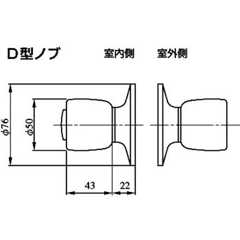 U9 HMD-1.KB ST U9 HMD 外側玉座のみ 1セット 美和ロック 【通販 ...