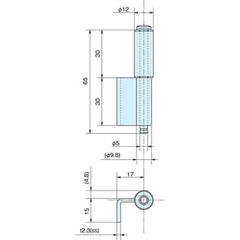 鉄製防水型蝶番 ホシモト