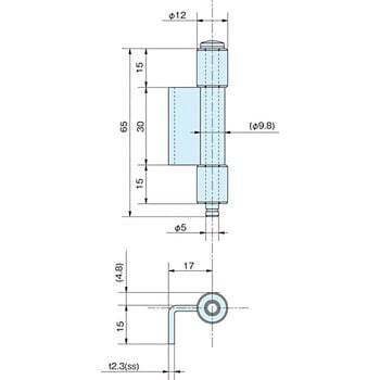鉄製防水型蝶番 ホシモト