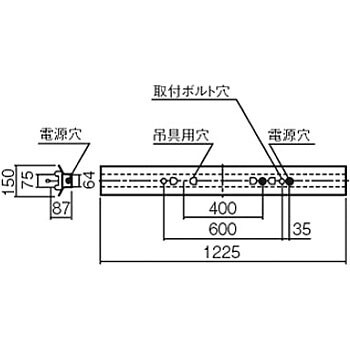 FSG42219FVPN9/FHF32EXNH x 2 蛍光灯ベースライト(直付型)非常用照明